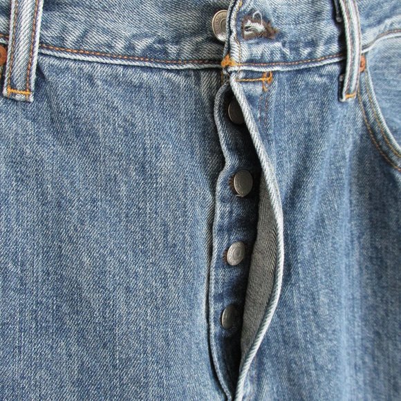 Levi's 501 Blue Jeans 36x30 - Picture 3 of 16
